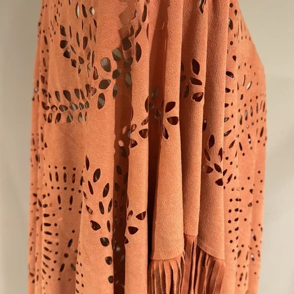 Chicos Gingered Peach Ruana Wrap - Picture 9 of 15
